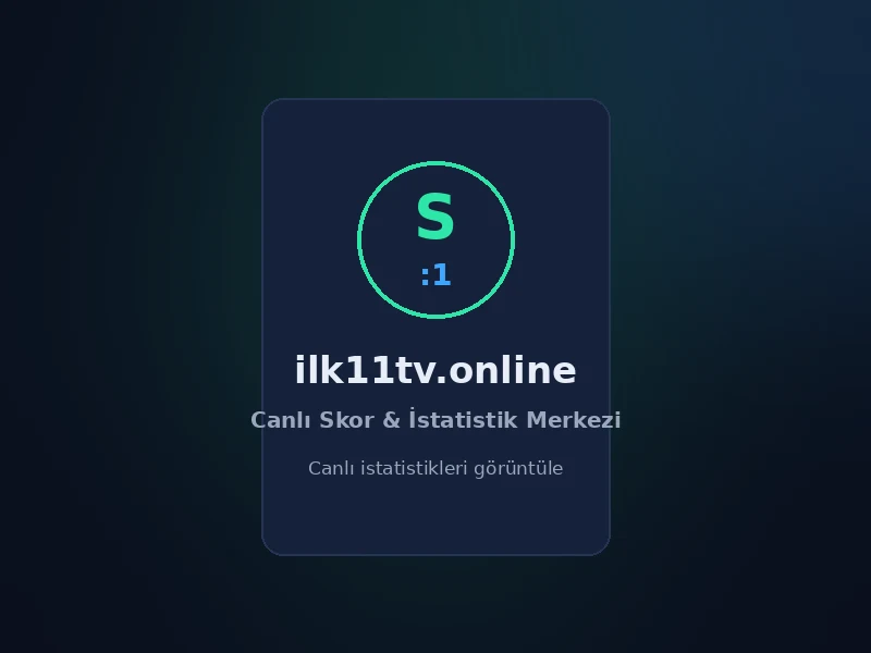 ilk11tv.online marka amblemi: canlı skor ve istatistik merkezi